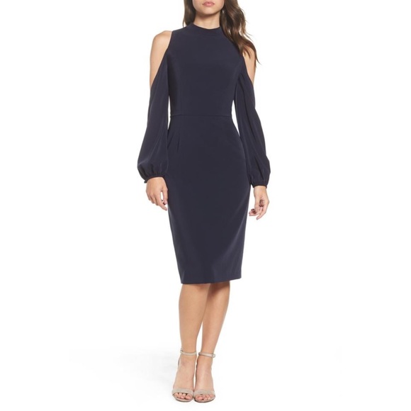 Maggy London Dresses & Skirts - Maggy London Midi Cold Shoulder Dress 12